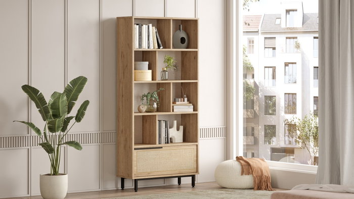 Hanah Home On4-Su Estantería en Nogal y Roble